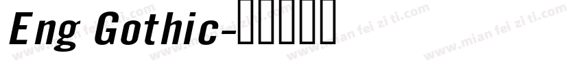 Eng Gothic字体转换